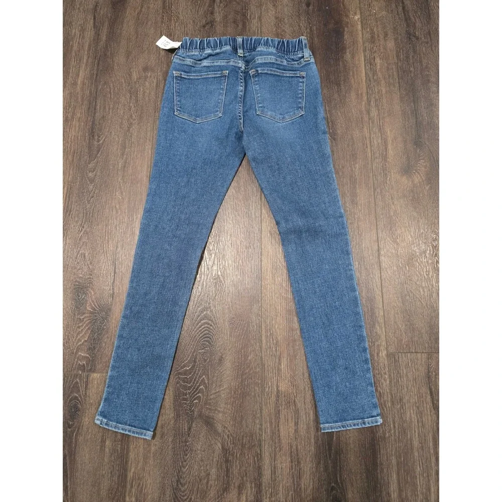 Gap Kids Girls Blue Denim Jeggings Size 10 M Wash Elastic Waist Pull On Jeans